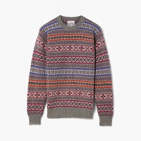 [JAMIESON’S]자미에슨스 올오버 이스레 스웨터/ALL OVER FAIR ISLE SWEATER GRAY/JAF2M50001A13