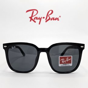 [RAY BAN] 레이밴 RB4401D 601/87 레이벤 오버핏 뿔테사각선글라스