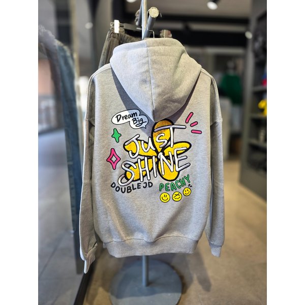 [시흥점] 26S/S 샤인부클플라워 경량 오버핏 자수후드집업(그레이)/JHZK40101GY