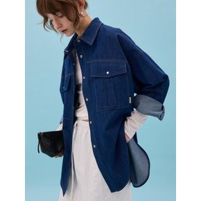 MOON DENIM SHIRT - BLUE