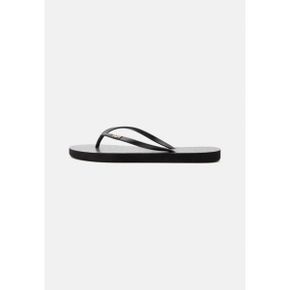 록시 비바 무지개빛 T자 샌들 - 검정색 8077432