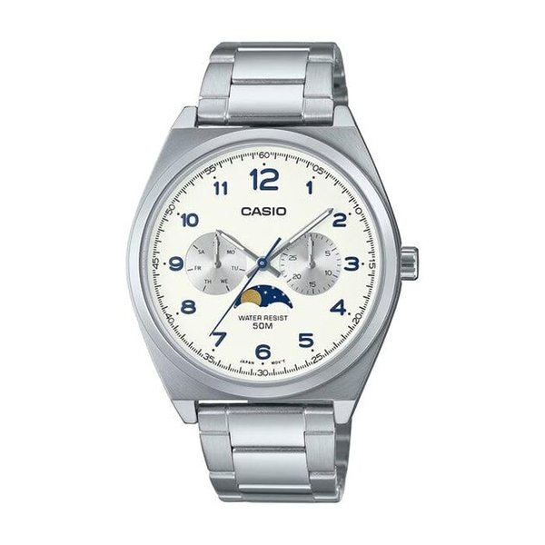 카시오 MTP-M300D-7A 남성 문페이즈 아날로그 메탈 시계