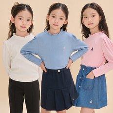 [BEANPOLE KIDS] 24FW 골지 소재 여아 티셔츠 (3종 택1)