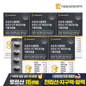 [공식] 대웅생명과학 초임계 쏘팔메토 로르산 115 옥타코사놀 식물성캡슐 60캡슐 5박스(10개월분)
