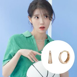 제이에스티나 [BEST][아이유 PICK] J Basic 14K 귀걸이 (JJJBE09AS555R4000)