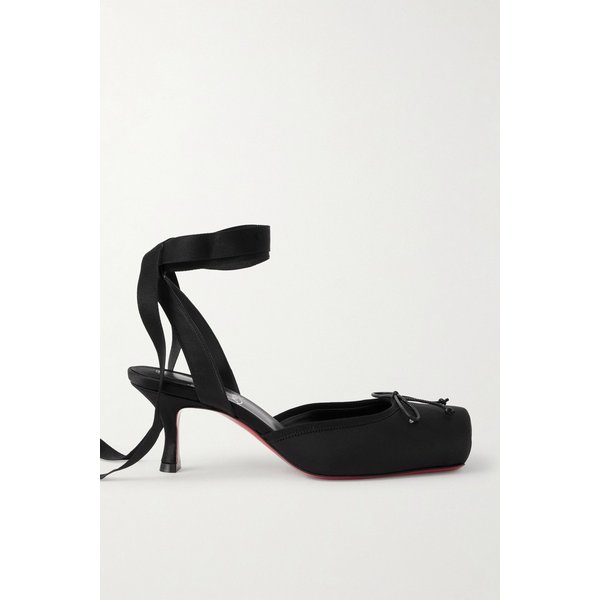 카시아 55 리본 디테일 그로스그레인 트림 새틴 펌프스 46376663162950913