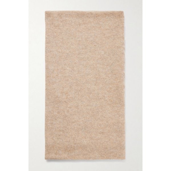 존스톤스 오브 엘긴 베이지 캐시미어 리브 스누드 46376663162952943