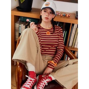 lotsyou_LOTS YOU La Chu Stripe Tee Red