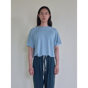 [MENS]  Flow Slit Top - Turquoise Blue