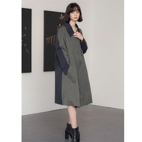 HIDDEN BUTTON RAGLAN COAT[A]