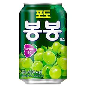 해태 포도 봉봉 340ml (뚱24캔)/ 청량음료 음료