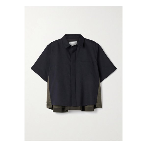 패널 코튼 셸 셔츠 미드나잇 블루 46376663162869316