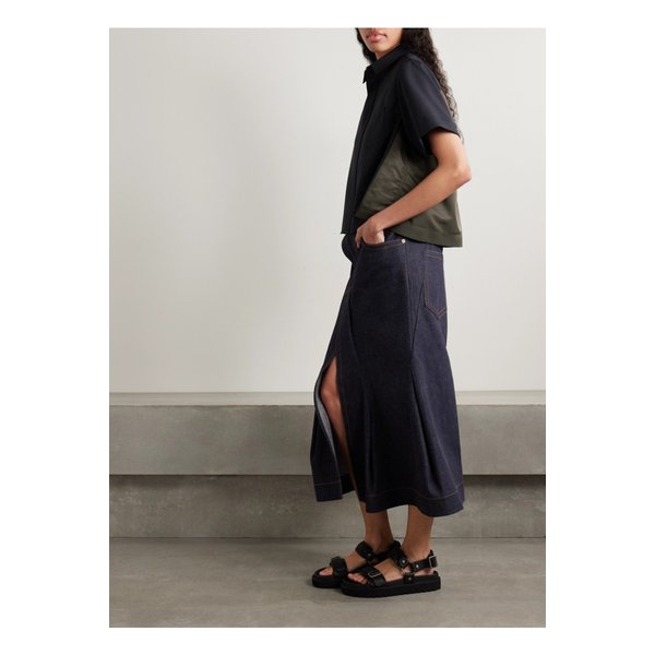 패널 코튼 셸 셔츠 미드나잇 블루 46376663162869316