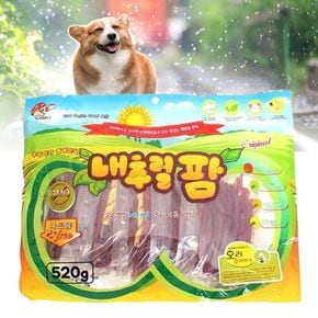 반려동물 강아지간식 사사미 스틱 오리슬라이스 520g