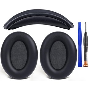 SOULWIT + Sony WH-1000XM3 (WH1000XM3) Over-Ear DIY 이어 패드 헤드 밴드 세트 용 헤드셋 교체