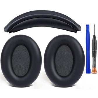  SOULWIT + Sony WH-1000XM3 (WH1000XM3) Over-Ear DIY 이어 패드 헤드 밴드 세트 용 헤드셋 교체