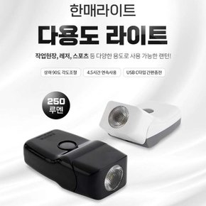 다용도 라이트 250루멘 HM-2504C_클립식 /국내제조/차량작업 레져 스포츠