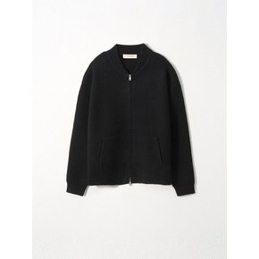 Formal Zip Knit Cardigan_Black