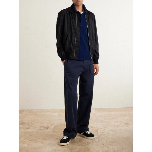 슬림핏 코튼 블렌드 테리 폴로 티셔츠 46376663163003426