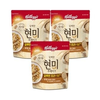 텐바이텐 켈로그 단백질시리얼 담백한 현미푸레이크 550g 3개