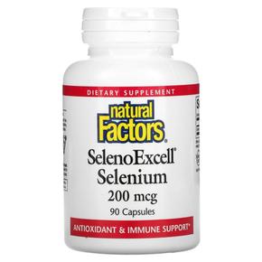 미국직구 Natural Factors 내추럴팩터스 SelenoExcell 셀레노엑셀 셀레늄 200mcg 90캡슐