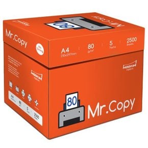 미스터카피 A4 복사용지 A4용지 80g 2500매 1박스