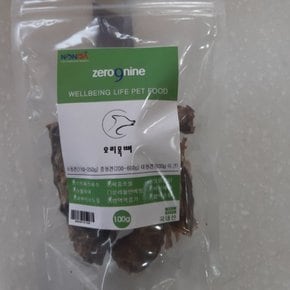 애견 수제간식 제로나인오리목뼈100g X ( 3매입 )