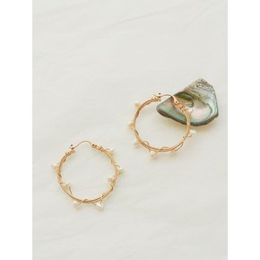 진주덩쿨 후프 이어링 Pearl & Ivy Hoop Earrings