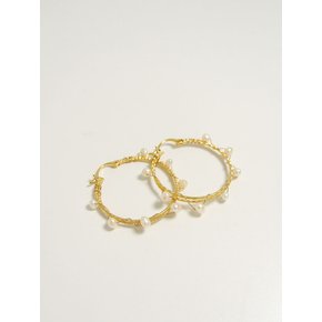 진주덩쿨 후프 이어링 Pearl & Ivy Hoop Earrings