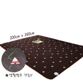 전자파없는 EMF 생활방수 분리난방 탄소 카본 온열 캠핑 텐트 전기 매트/장판/요 3인 4인 200x240