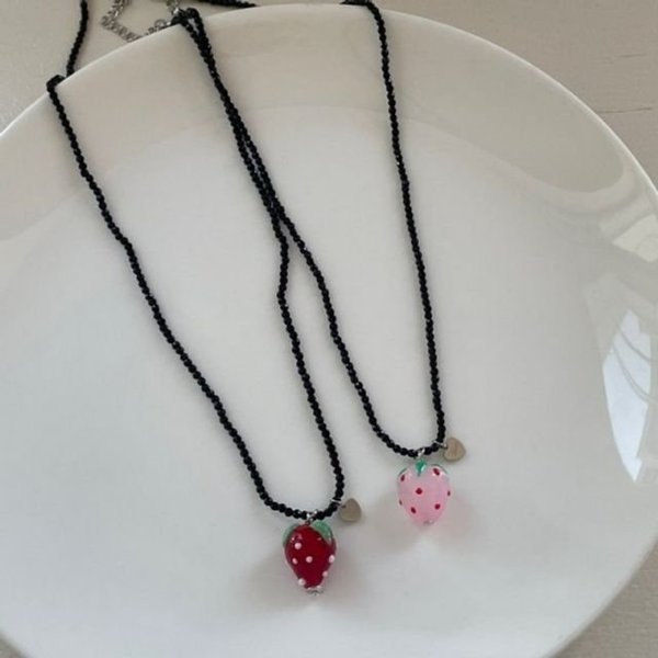 딸기 베이직 핸드메이드 과일 체리 올데이 크리스탈 (WFJBZA5)