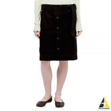 르메르 르메르 24 BELTED APRON SKIRT (SK1024 LD1004 999) (에이프런 벨트 스커트)