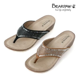 베어파우 베어파우(BEARPAW) 21SS 여성 DARIA 키높이 (4.5CM) 쪼리 2종(K2080)