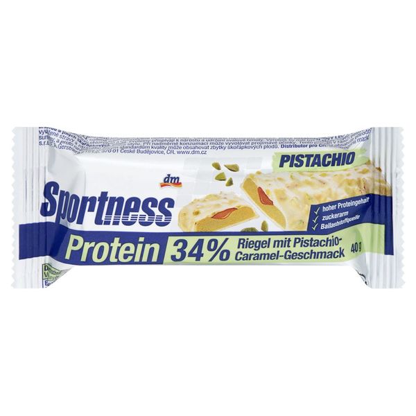 디엠 스포츠니스 프로틴 바 34% 피스타치오 카라멜 40g