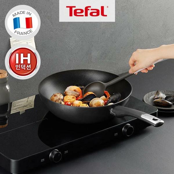 [비앤비뉴 국자,뒤집개 증정]테팔 인덕션 퍼펙트 터치 4종(팬24+팬28+웍28+레온유리뚜겅28)