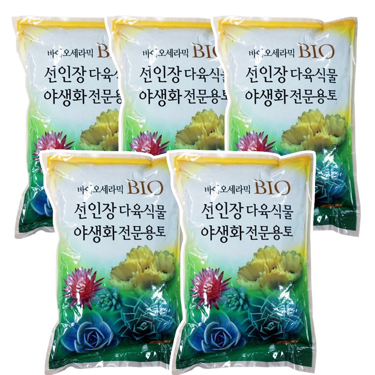 다육이 흙 2.0L 5포 다육식물 분갈이흙 선인장 흙, 믿고 사는 즐거움 Ssg.Com