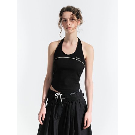 grove (그로브) 25HS RYAN HALTER TOP (BLACK)