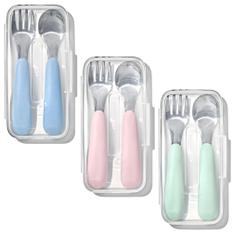 미국 옥소 OXO 이유식 포크 숟가락 세트 3종택1 OXO Tot Fork and Spoon new