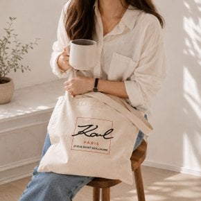 (칼 라거펠트 뷰티)  칼 라거펠트 파리 에코백 토트백  칼라거펠트뷰티정품 소프트캔버스 21뤼생기욤로고