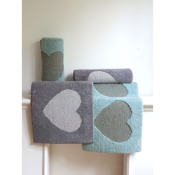 스트라이프 하트 발매트&주방매트 2colors