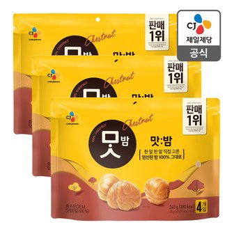 CJ제일제당 [본사배송] 맛밤60G*4번들 X 3개