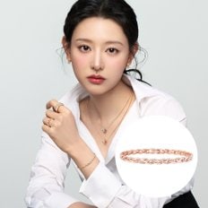 [김지원PICK] 브레이드 14K 브라운 다이아 팔찌 SA25A32F