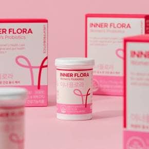 [앵콜특가][+15%쿠폰] 여성 질 건강 유산균 이너플로라 60일분X3박스 (총 6개월분)