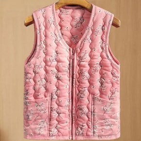 조끼 가을 김장 패션 여자 할머니 시골 의류 시장 누빔 촌캉스