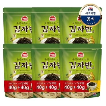 대림선 [사조대림] 해표 올리브유 김자반 80g(40g+40g) x6개