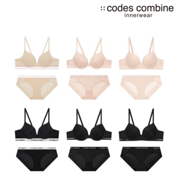 코데즈컴바인이너웨어 스킨/블랙 브라세트 8종택1(CEWBR161+162+153+513)