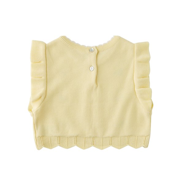 [여주점] [오프라벨 여주점] 밍크뮤 (YE) 플라워덧수니트베스트 (35115-220-01)