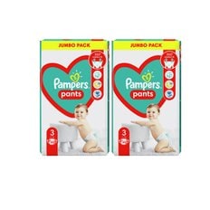 팸퍼스 유럽산 베이비드라이 기저귀 팬티형 3 4 5 6 7 단계 pampers 바우처 팬티3단계 2팩 124매