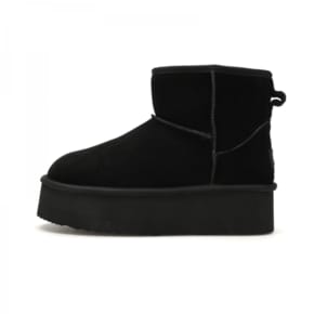 겨울 방한용 굽 높은 털 부츠 CLASSIC SHORT BOOTS PLATFORM U2502 BK_P414859932