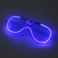 LED 셔터쉐이드 안경 와이어형 (블루)